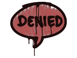 Sealed Graffiti | Denied (Blood Red)