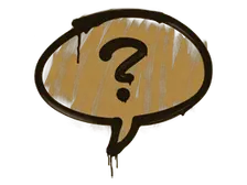 Sealed Graffiti | Question Mark (Desert Amber)