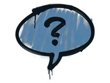 Sealed Graffiti | Question Mark (Monarch Blue)