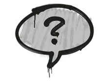 Sealed Graffiti | Question Mark (Shark White)