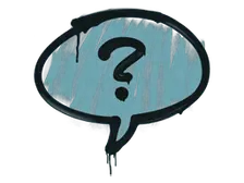 Sealed Graffiti | Question Mark (Wire Blue)