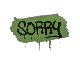 Sealed Graffiti | Sorry (Battle Green)