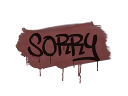 Sealed Graffiti | Sorry (Brick Red)