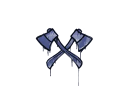 Sealed Graffiti | X-Axes (SWAT Blue)