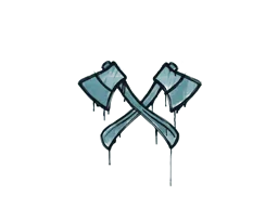 Sealed Graffiti | X-Axes (Wire Blue)