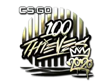 Sticker | 100 Thieves (Gold) | 2020 RMR