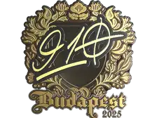 Sticker | 910 (Gold) | Budapest 2025