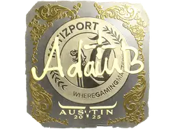 Sticker | adamb (Gold) | Austin 2025