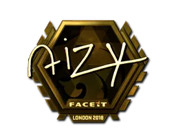 Sticker | aizy (Gold) | London 2018