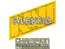 Sticker | Aleksib (Glitter, Champion) | Copenhagen 2024