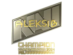 Sticker | Aleksib (Gold, Champion) | Copenhagen 2024