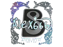 Sticker | alex666 (Holo) | Austin 2025