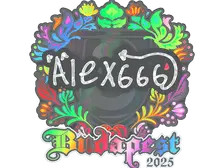 Sticker | alex666 (Holo) | Budapest 2025