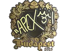 Sticker | apEX (Gold) | Budapest 2025