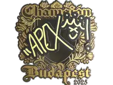 Sticker | apEX (Gold, Champion) | Budapest 2025