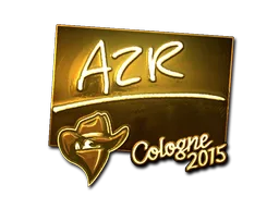 Sticker | AZR (Gold) | Cologne 2015