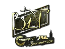 Sticker | b1t (Gold) | Stockholm 2021