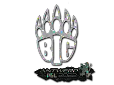 Sticker | BIG (Glitter) | Antwerp 2022