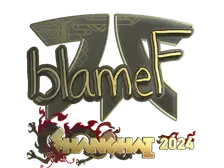 Sticker | blameF (Gold) | Shanghai 2024