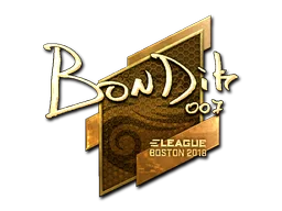 Sticker | bondik (Gold) | Boston 2018