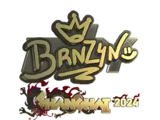Sticker | brnz4n (Gold) | Shanghai 2024