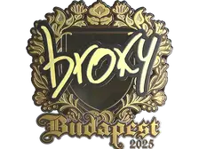 Sticker | broky (Gold) | Budapest 2025