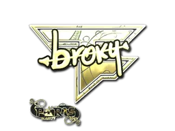 Sticker | broky (Gold) | Paris 2023