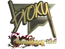 Sticker | broky (Gold) | Shanghai 2024