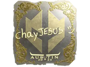 Sticker | chayJESUS (Gold) | Austin 2025