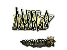 Sticker | chelo (Gold) | Antwerp 2022