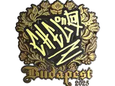 Sticker | chelo (Gold) | Budapest 2025
