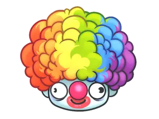 Sticker | Clown Wig