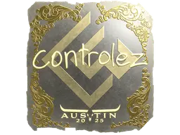 Sticker | controlez (Gold) | Austin 2025