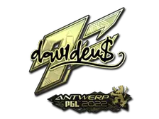 Sticker | dav1d (Gold) | Antwerp 2022