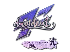 Sticker | dav1d (Holo) | Antwerp 2022