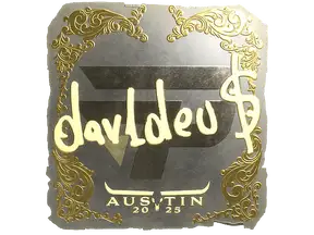 Sticker | dav1deuS (Gold) | Austin 2025