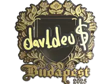Sticker | dav1deuS (Gold) | Budapest 2025
