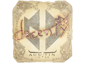 Sticker | decenty | Austin 2025