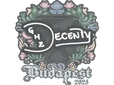 Sticker | decenty | Budapest 2025