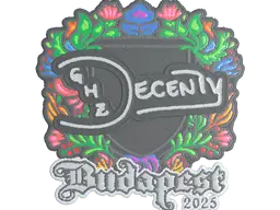 Sticker | decenty (Embroidered) | Budapest 2025