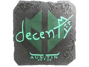 Sticker | decenty (Foil) | Austin 2025