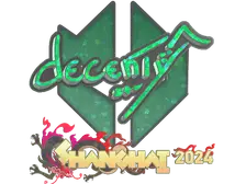 Sticker | decenty (Glitter) | Shanghai 2024
