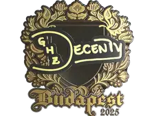 Sticker | decenty (Gold) | Budapest 2025