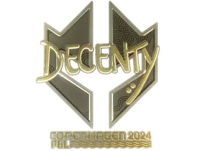 Sticker | decenty (Gold) | Copenhagen 2024