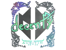 Sticker | decenty (Holo) | Austin 2025