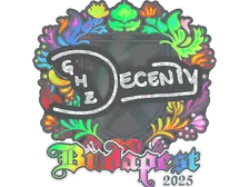 Sticker | decenty (Holo) | Budapest 2025