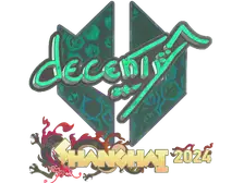 Sticker | decenty (Holo) | Shanghai 2024