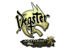 Sticker | degster (Gold) | Antwerp 2022