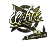 Sticker | device (Gold) | Stockholm 2021