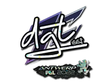 Sticker | dgt (Glitter) | Antwerp 2022